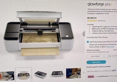 Glowforge pro kit laser cutter - kit,