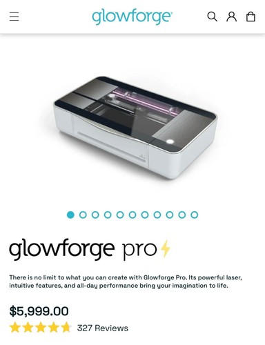 Glowforge pro laser cutter - glowforge, &
